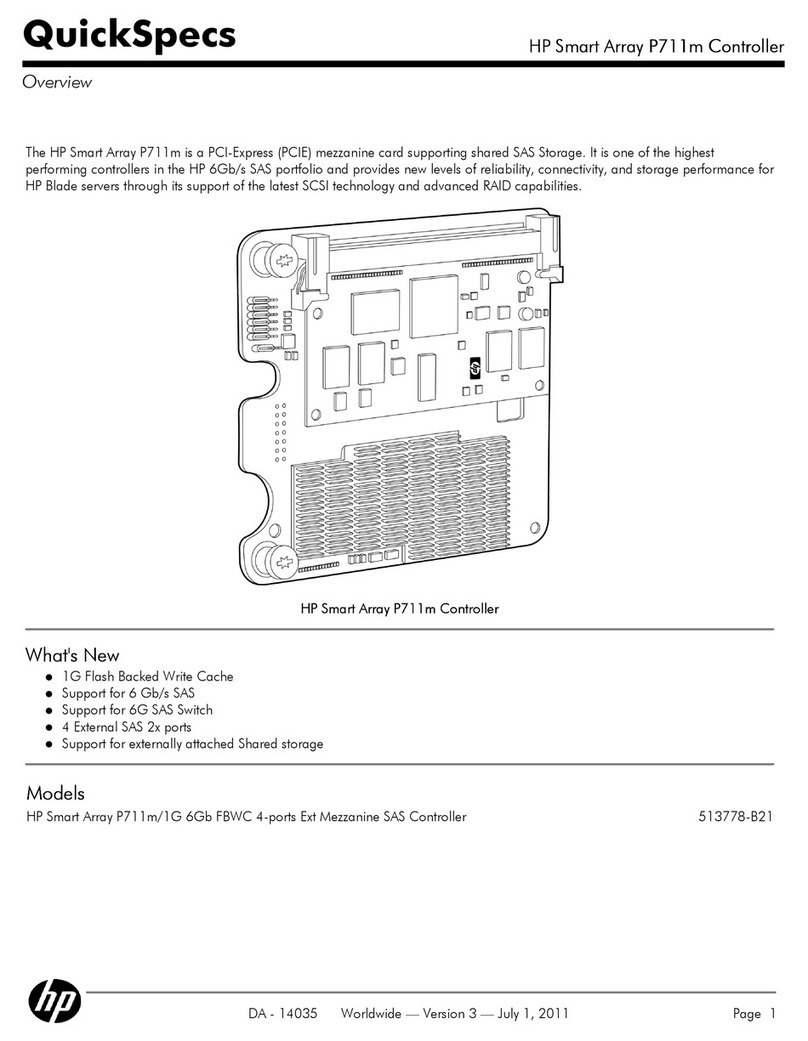 HP Smart Array P711m Instructions d'utilisation