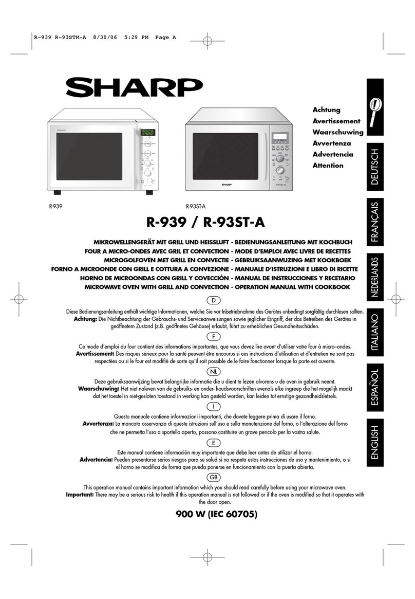 Sharp R-93ST-A Mode d’emploi