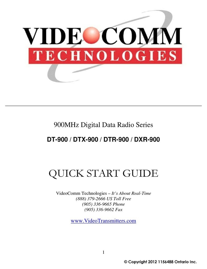 VideoComm Technologies DT-900 Manuel utilisateur