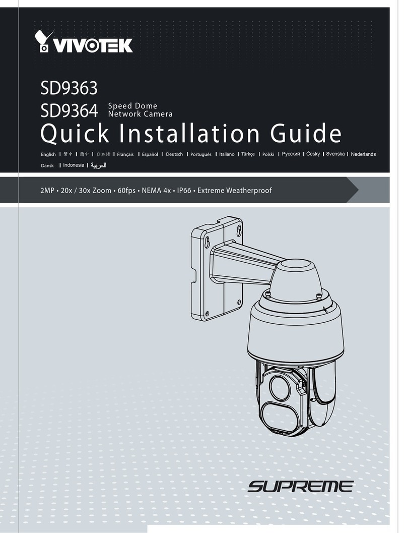 Vivotek Supreme SD9363 Manuel utilisateur
