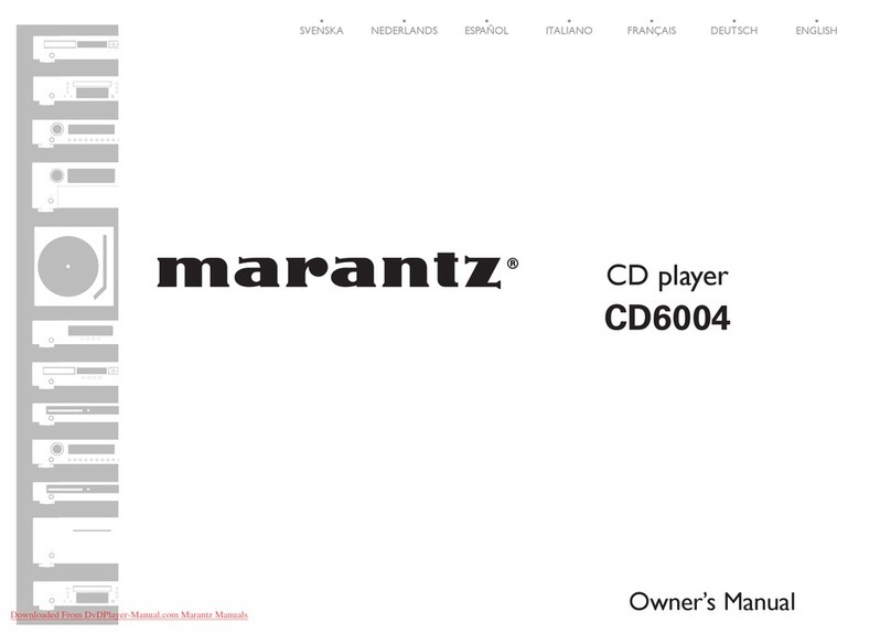 Marantz CD6004 Manuel utilisateur