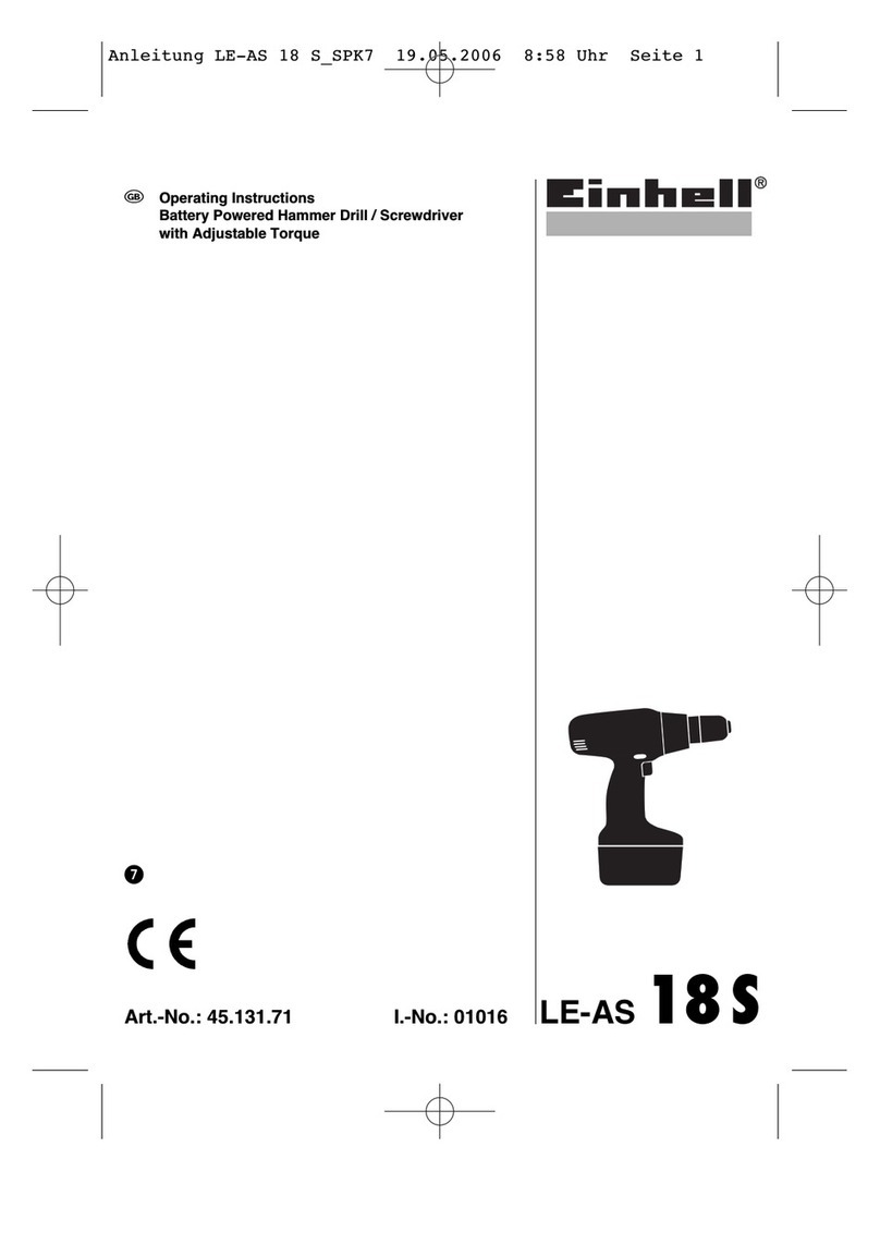 EINHELL LE-AS 18 S Manuel utilisateur
