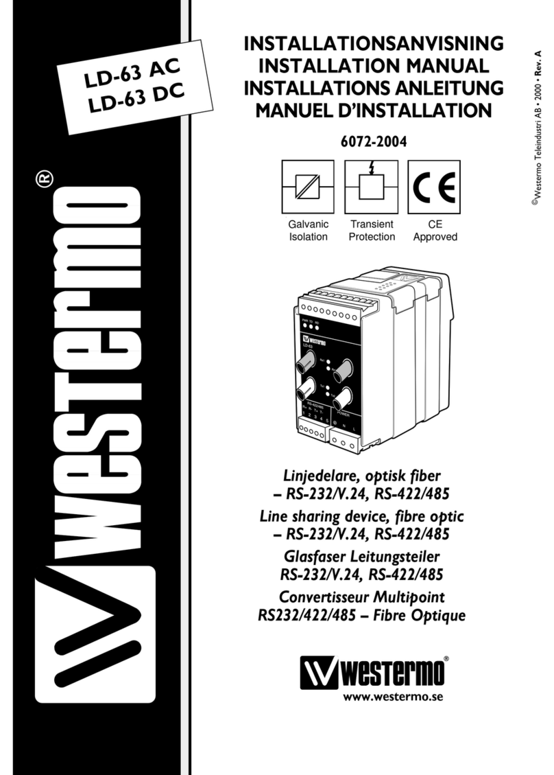 Westermo LD-63 AC Manuel utilisateur Westermo LD-63 AC Manuel utilisateur