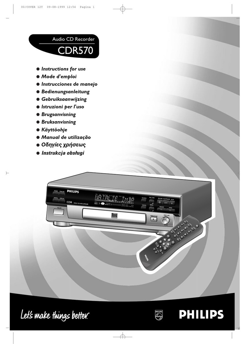 Philips CDR570 Manuel utilisateur