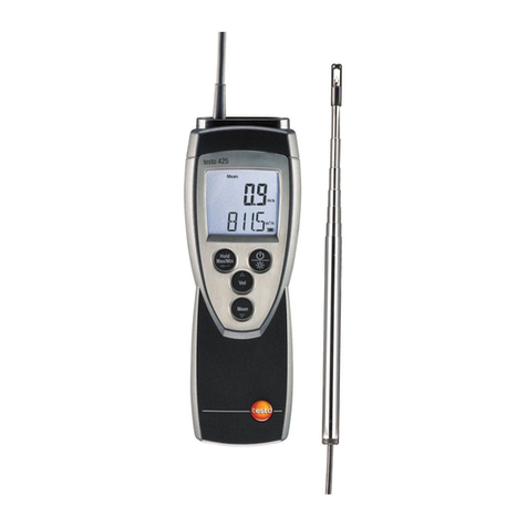TESTO 425 Manuel utilisateur