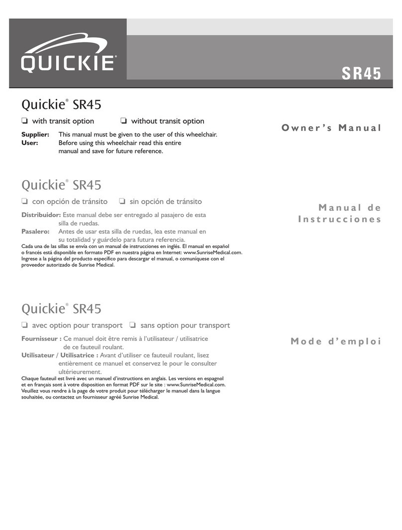 Quickie SR 45 Manuel utilisateur