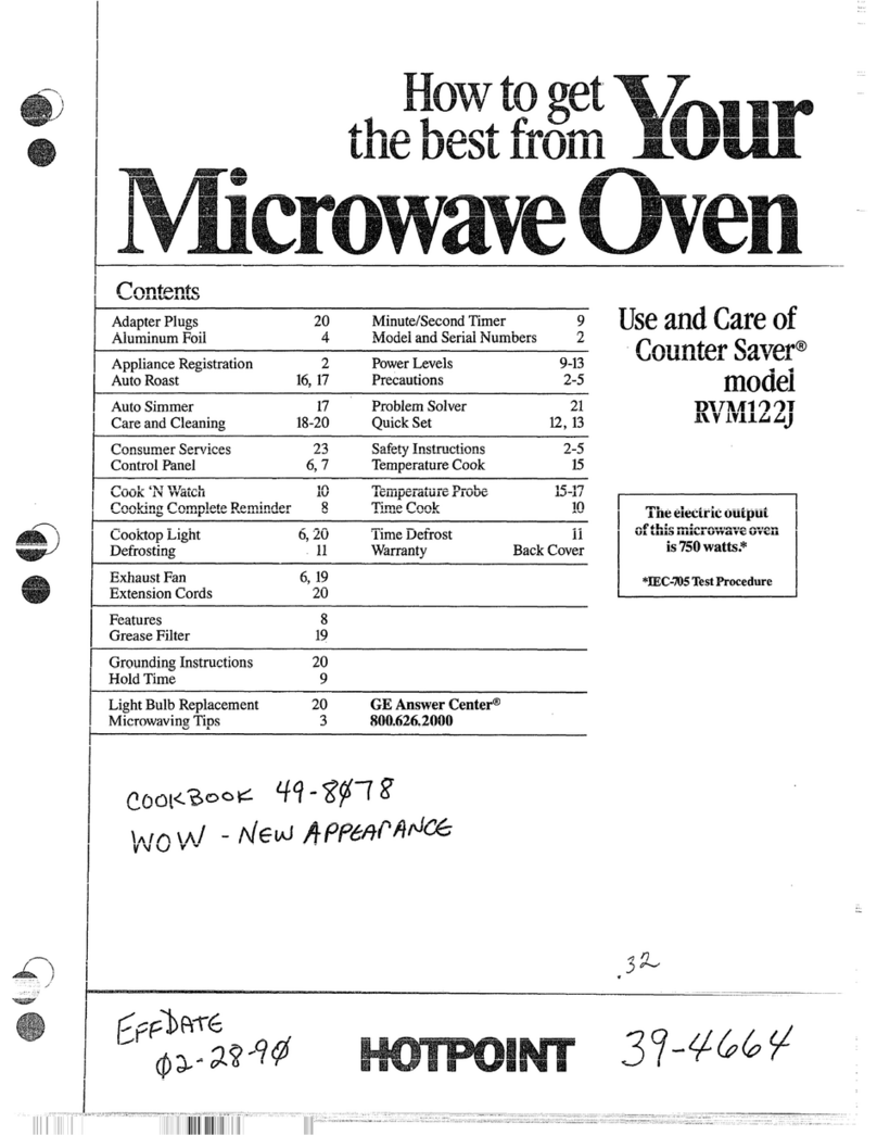 Hotpoint RVM122J Fiche technique