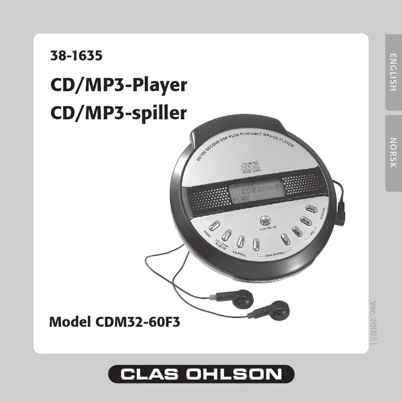 Clas Ohlson CDM32 Manuel utilisateur
