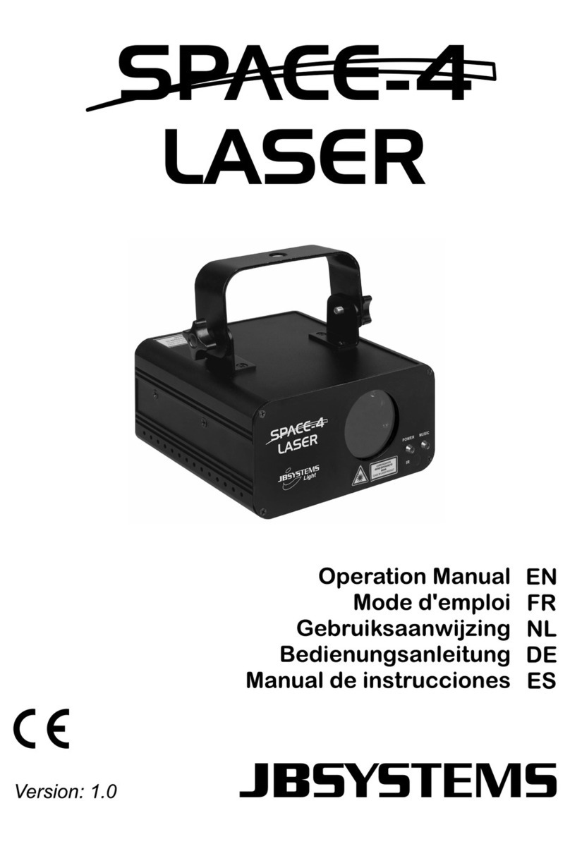 JB Systems Space-4 Laser Manuel utilisateur