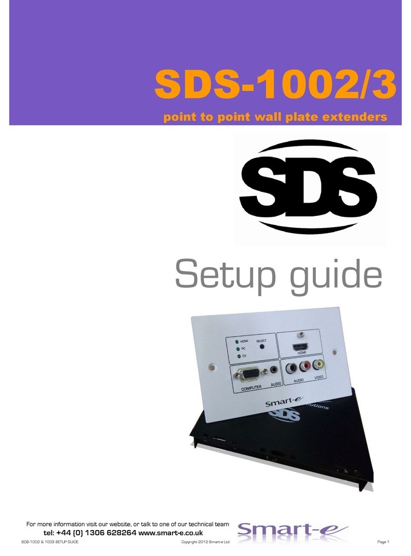 Smarte SDS-1002 Manuel utilisateur