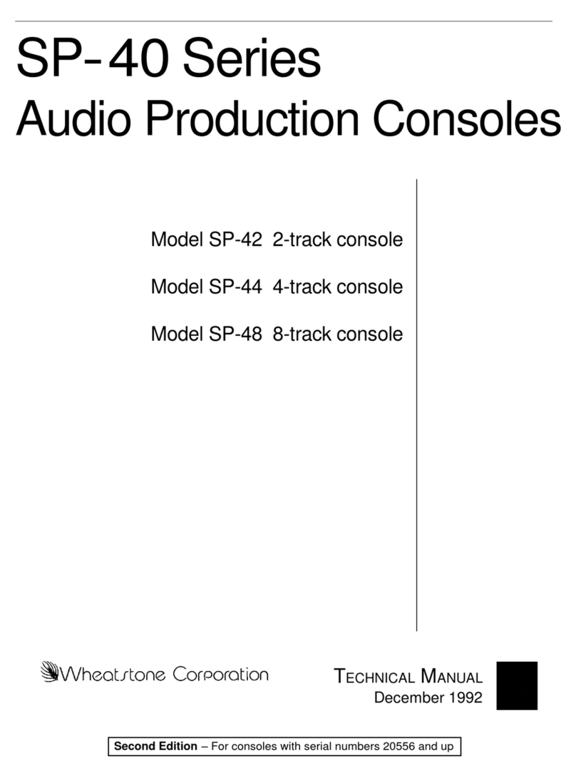 Wheatstone SP-42 Manuel utilisateur