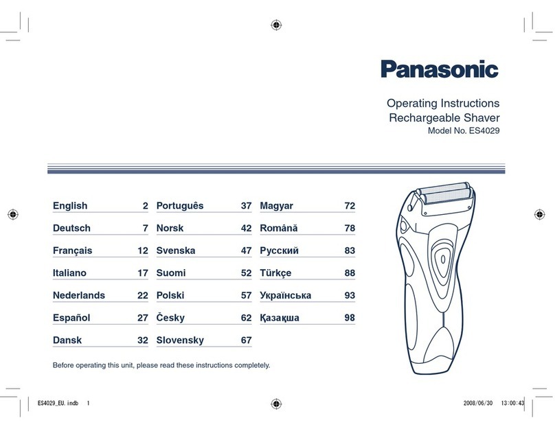 Panasonic ES4029 Manuel utilisateur