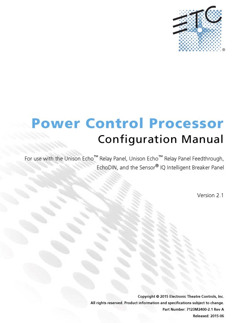 ETC Power Control Processor Feuille d'instructions