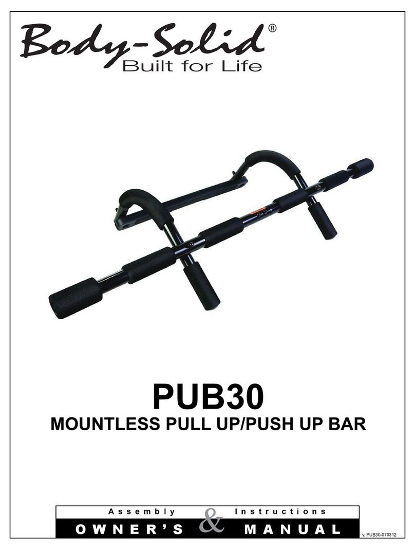 Body Solid PUB30 Manuel utilisateur Body Solid PUB30 Manuel utilisateur