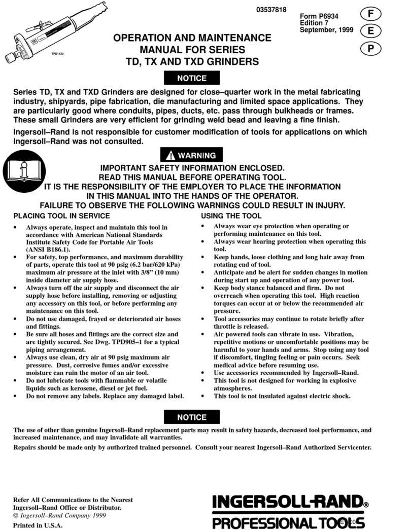 Ingersoll-Rand TD Series Mode d’emploi