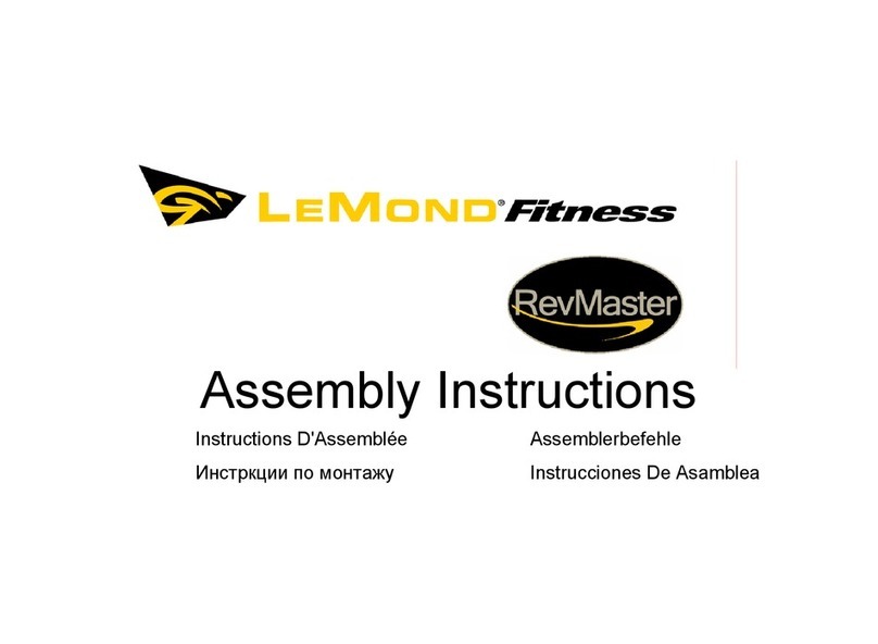 LeMond REvMaster Manuel utilisateur