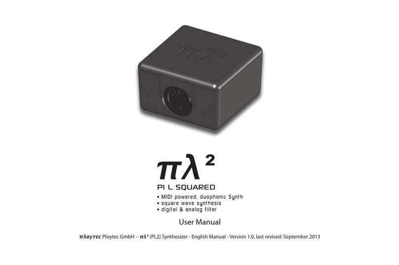 Ploytec Pi Lambda squared 2 PL2 Manuel utilisateur
