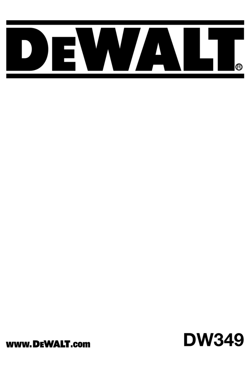 DeWalt DW349 Manuel utilisateur