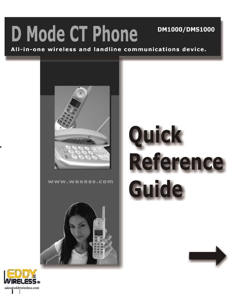 Eddy Wireless DM1000 Manuel utilisateur Eddy Wireless DM1000 Manuel utilisateur