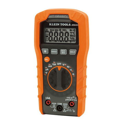 Klein Tools MM400 Manuel utilisateur
