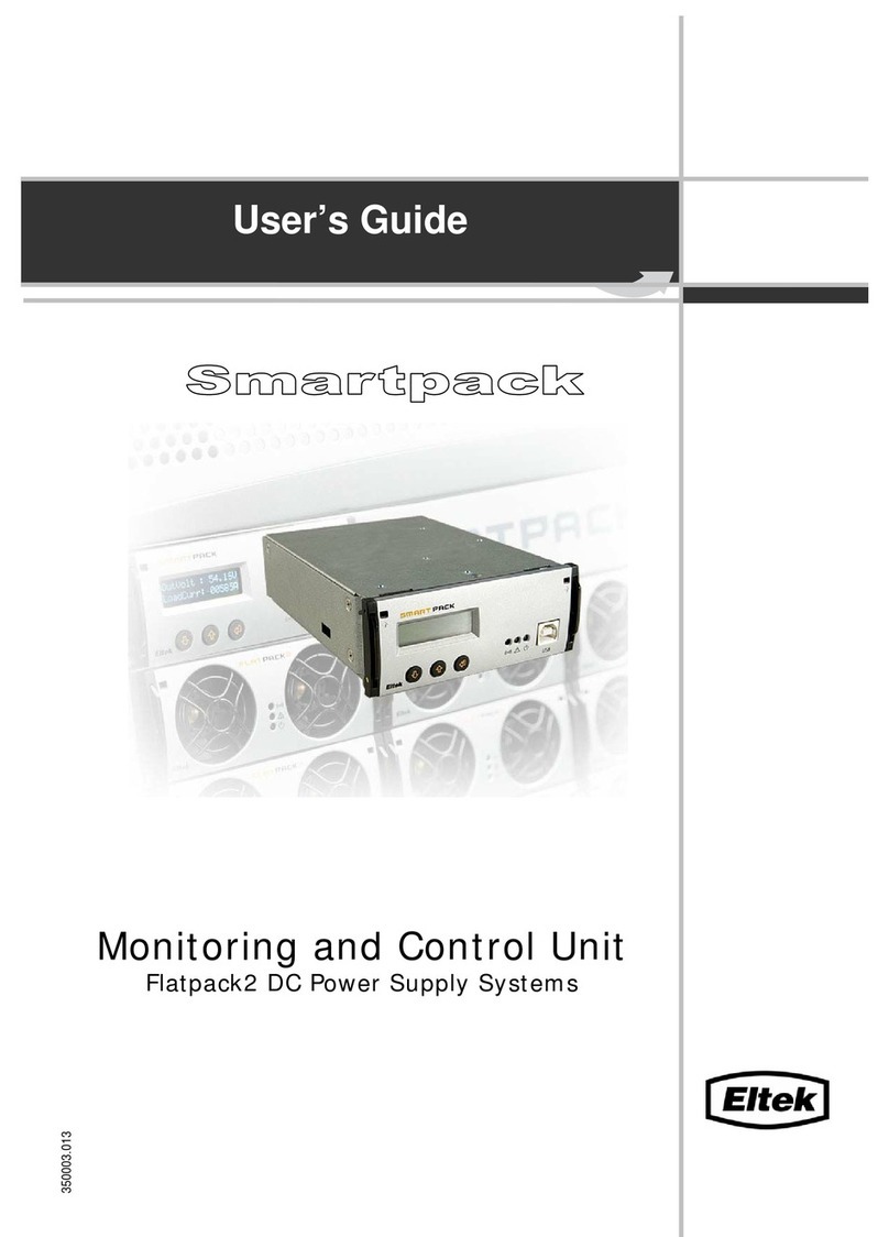 Eltek Smartpack Manuel utilisateur