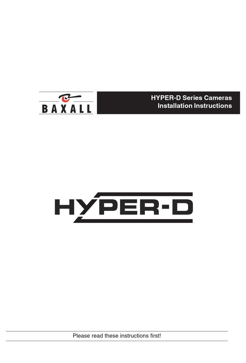 Baxall HYPER-D Series Manuel utilisateur Baxall HYPER-D Series Manuel utilisateur