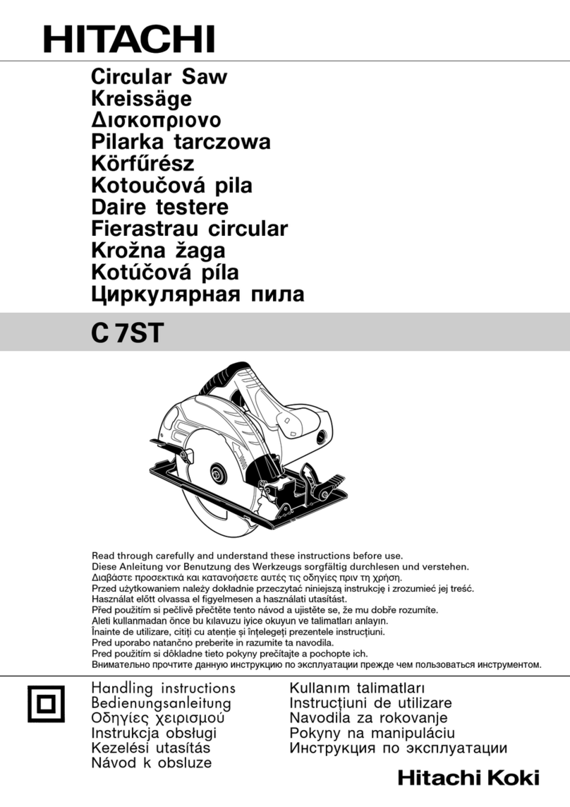 Hitachi C 7ST Manuel utilisateur