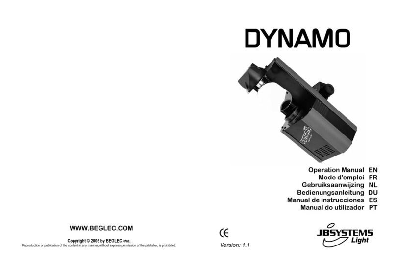 JB Systems Light Dynamo Manuel utilisateur