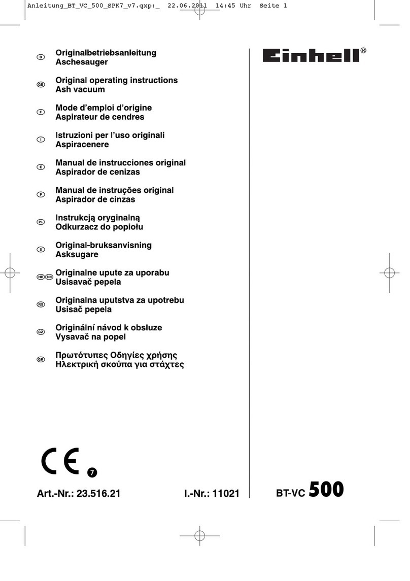 EINHELL BT-VC500 Manuel utilisateur