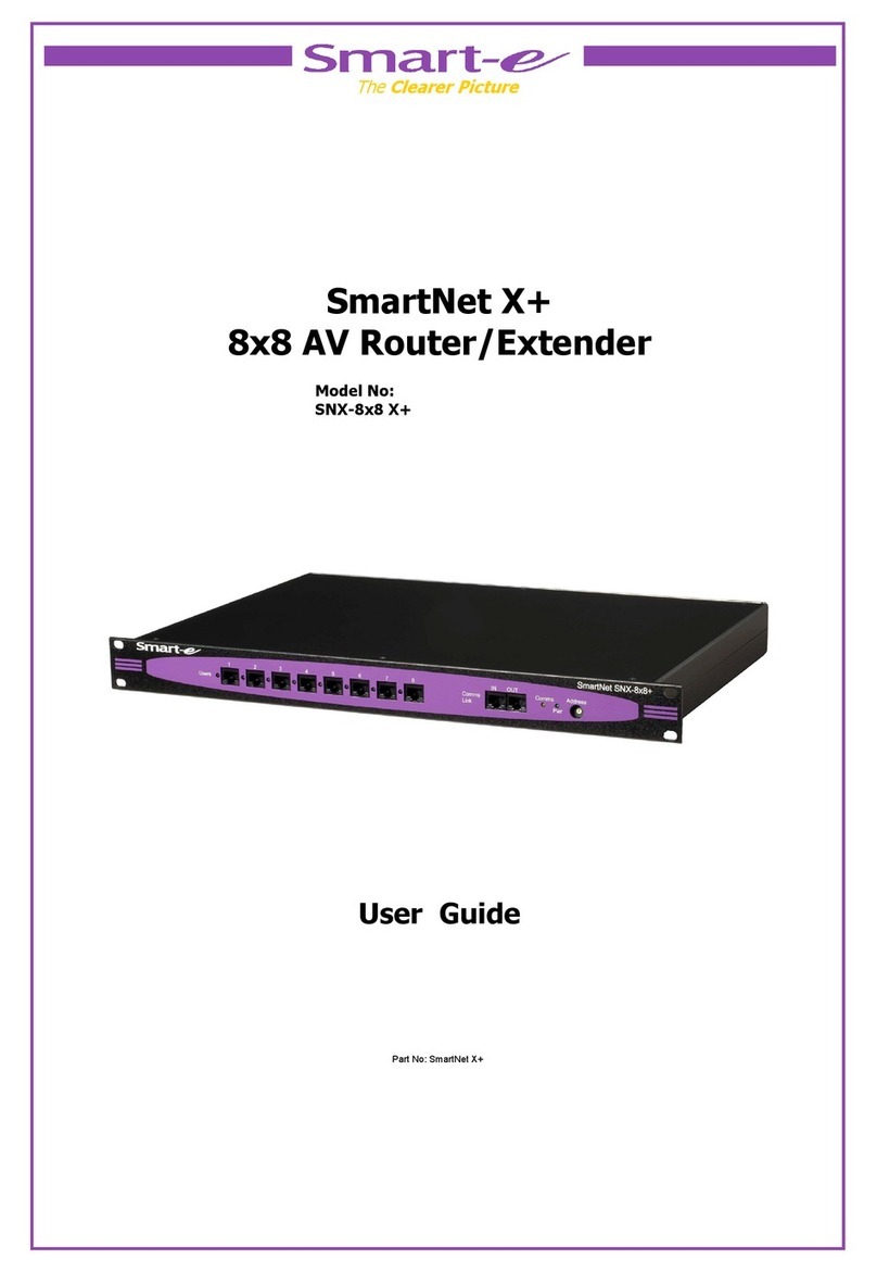 Smarte SNX-8x8 X+ Manuel utilisateur
