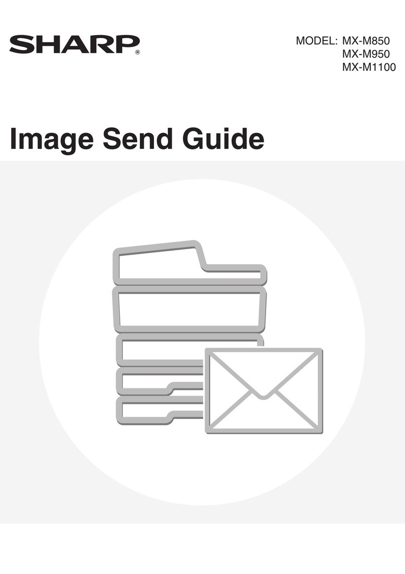 Sharp MX-M950 Guide de démarrage rapide