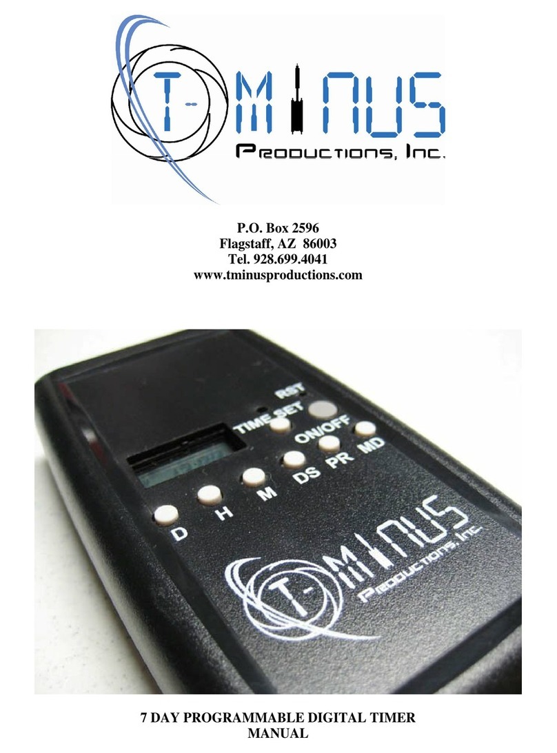 T-Minus 7 DAY PROGRAMMABLE DIGITAL TIMER Manuel utilisateur