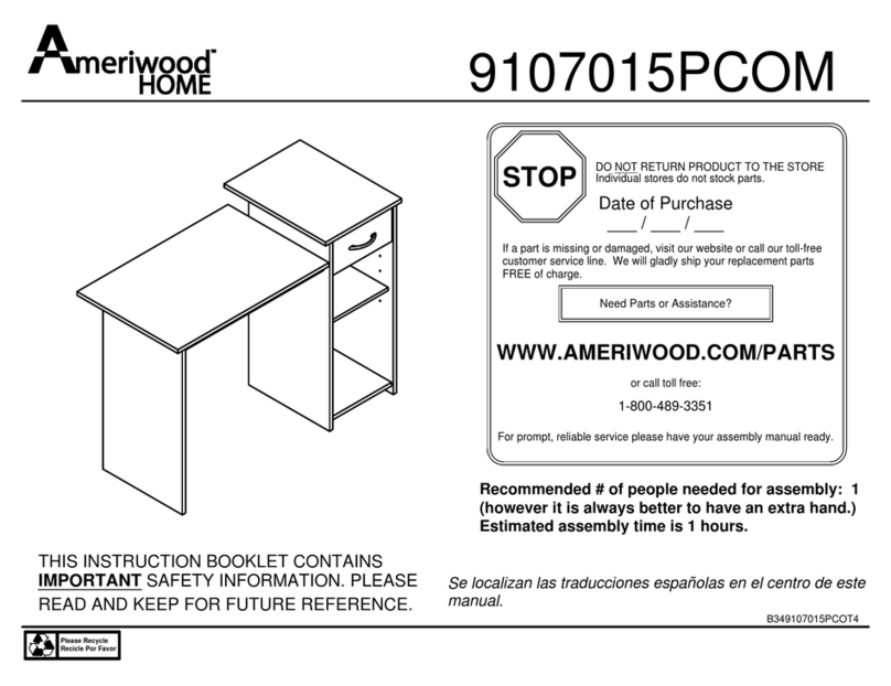 Ameriwood HOME 9107015PCOM Manuel utilisateur Ameriwood HOME 9107015PCOM Manuel utilisateur