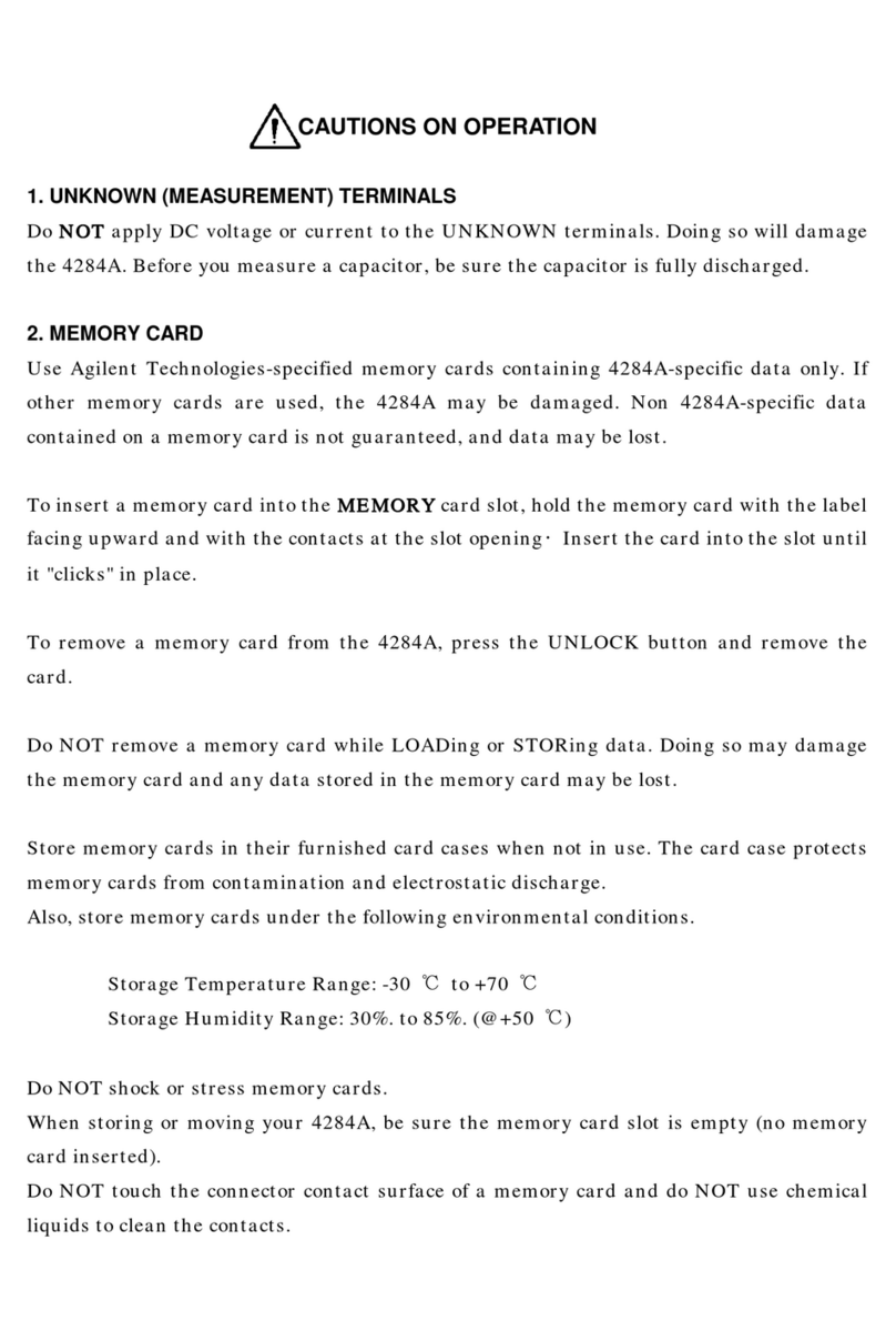 Agilent Technologies 4284A Manuel utilisateur