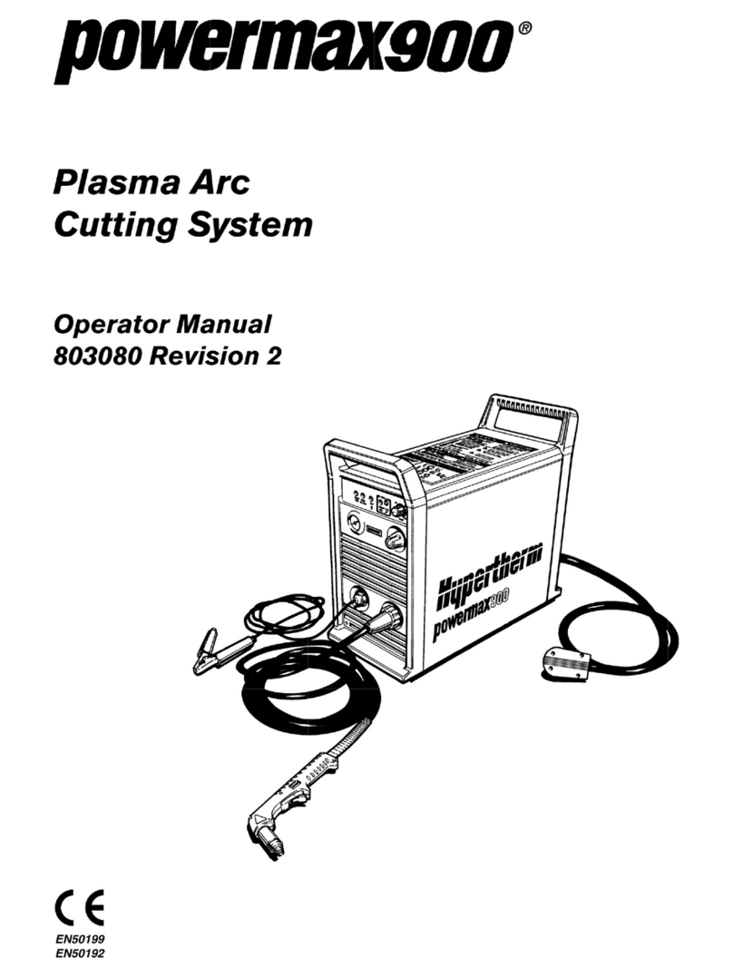 Hypertherm powermax900 Manuel utilisateur