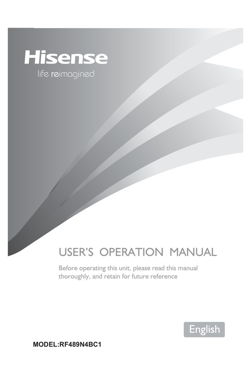 Hisense RF489N4BC1 Instructions de montage