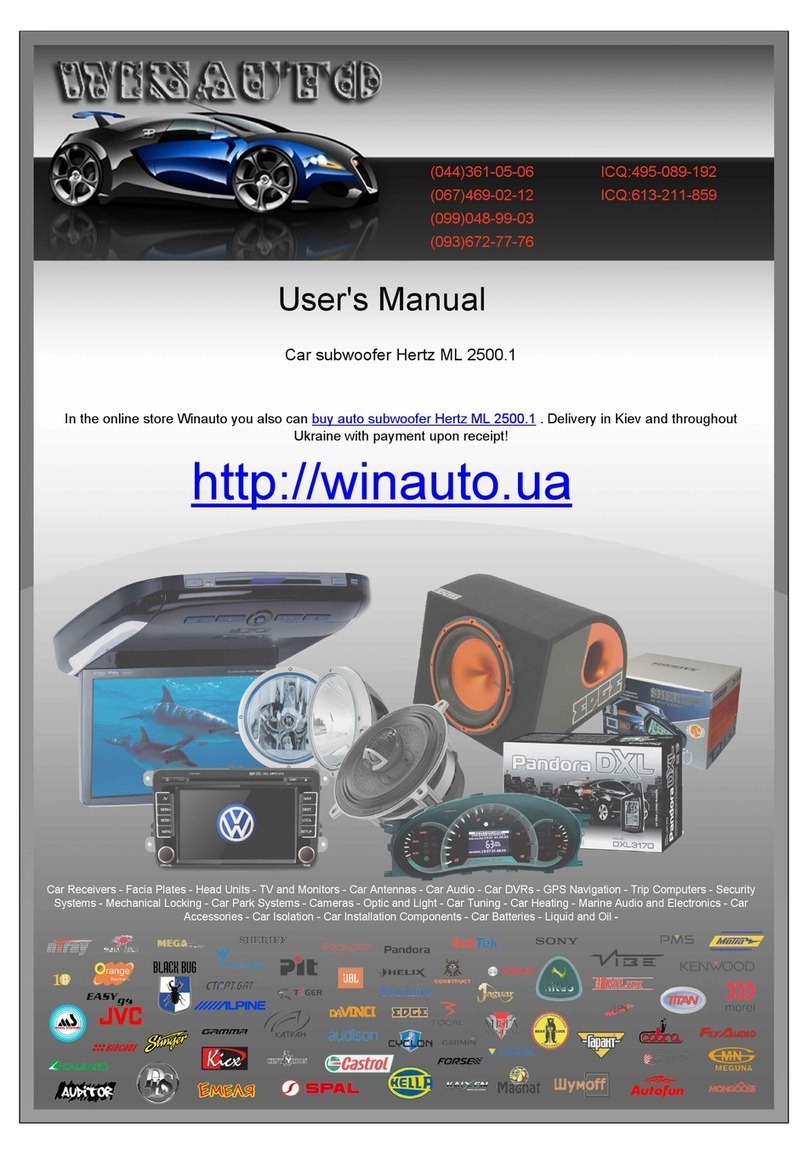 Hertz MILLE ML2500 Manuel utilisateur