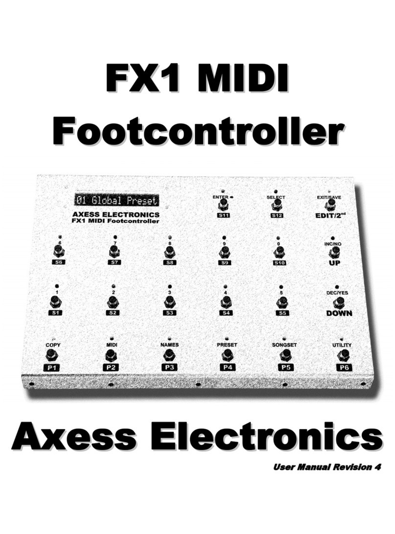 AXESS ELECTRONICS FX1 Manuel utilisateur