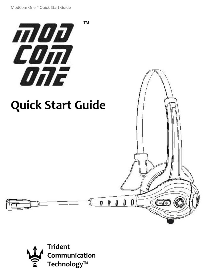 Trident ModCom One Manuel utilisateur