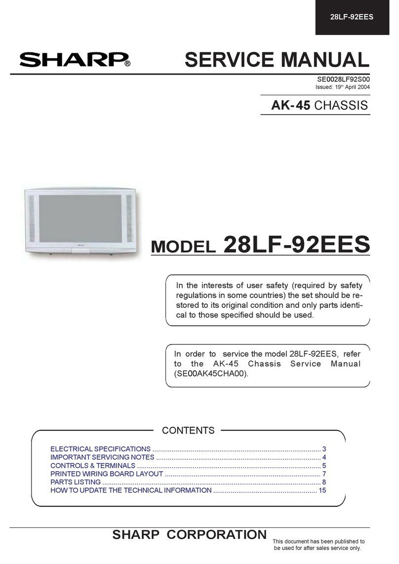 Sharp 28LF-92EES Manuel utilisateur