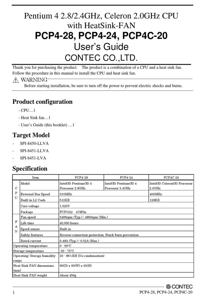 Contec PCP4-28 Manuel utilisateur