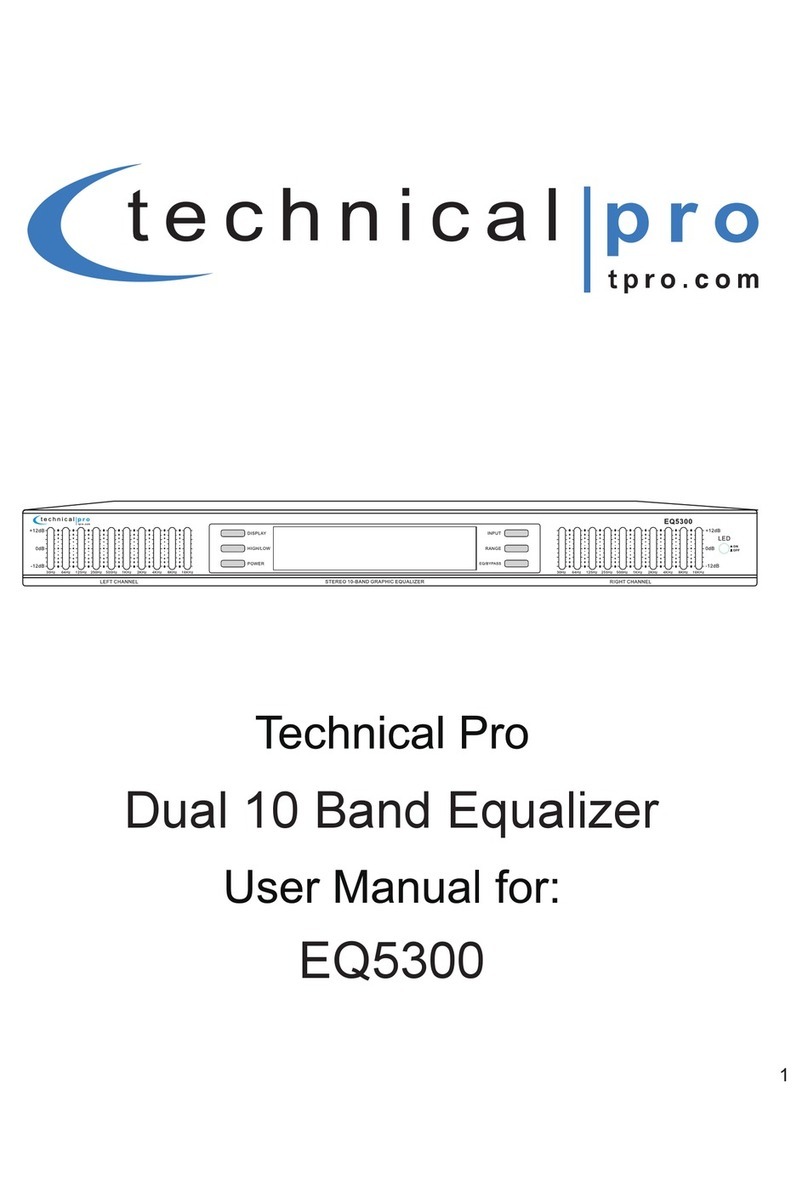 Technical Pro EQ5300 Manuel utilisateur