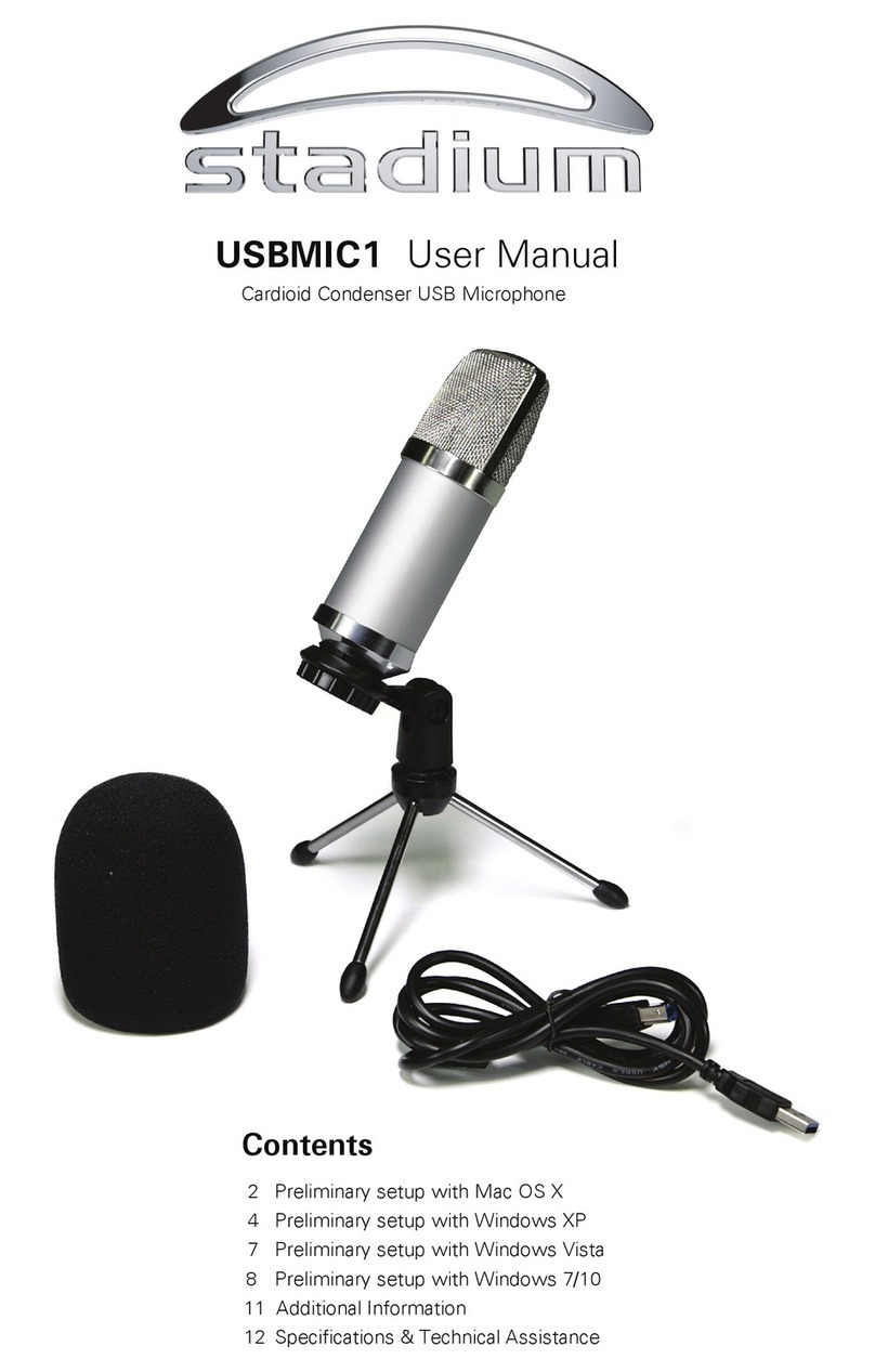 Stadium USBMIC1 Manuel utilisateur