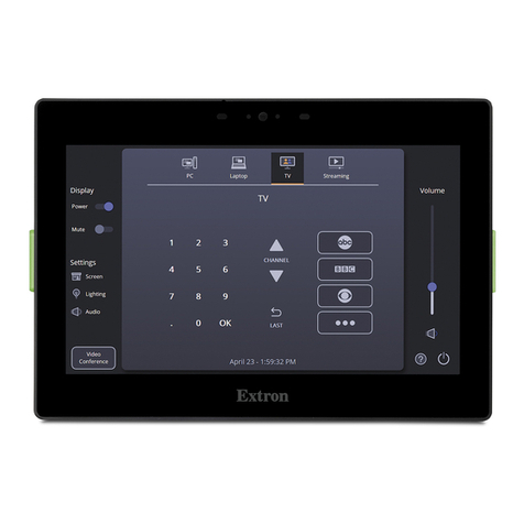 Extron electronics TLP Pro 720M Manuel utilisateur Extron electronics TLP Pro 720M Manuel utilisateur