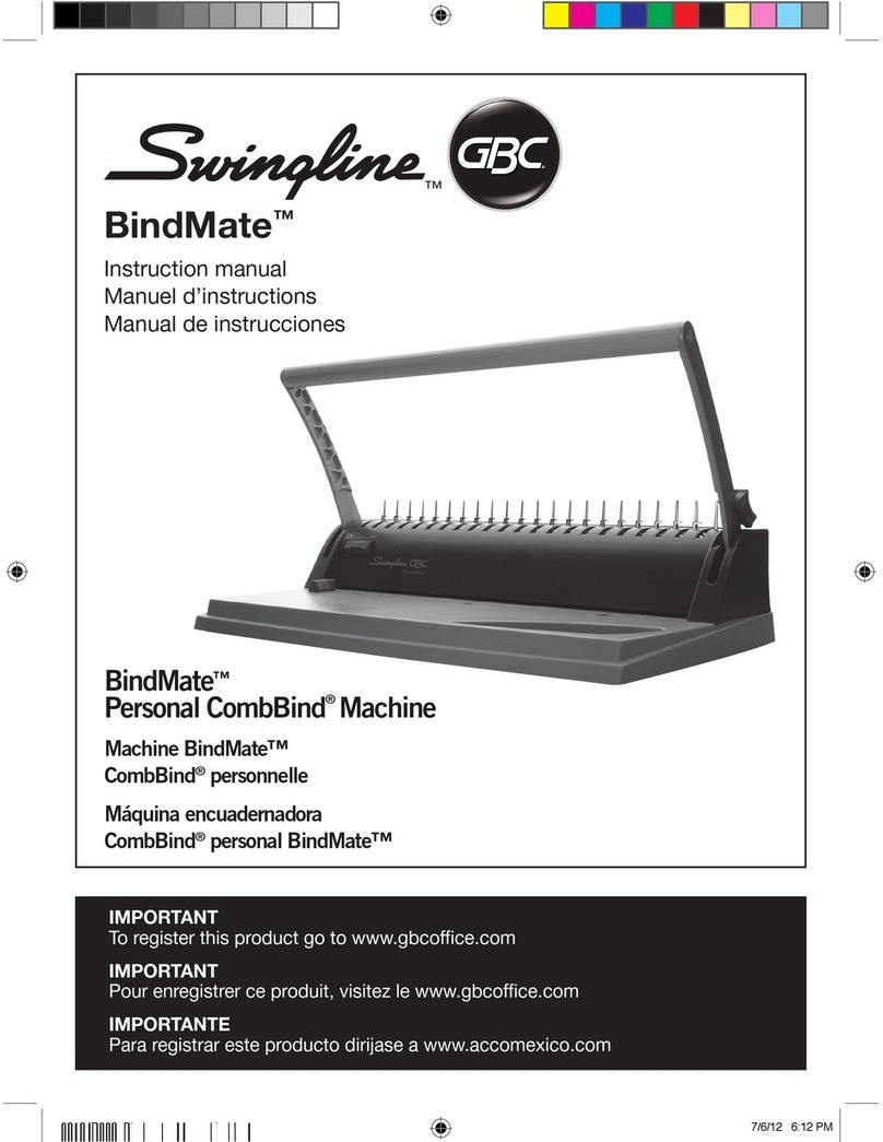Swingline BindMate Manuel utilisateur