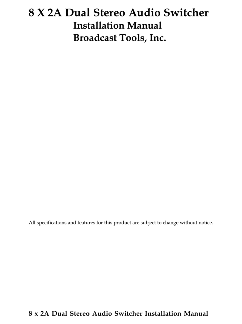 Broadcast Tools 8 x 2A Manuel utilisateur