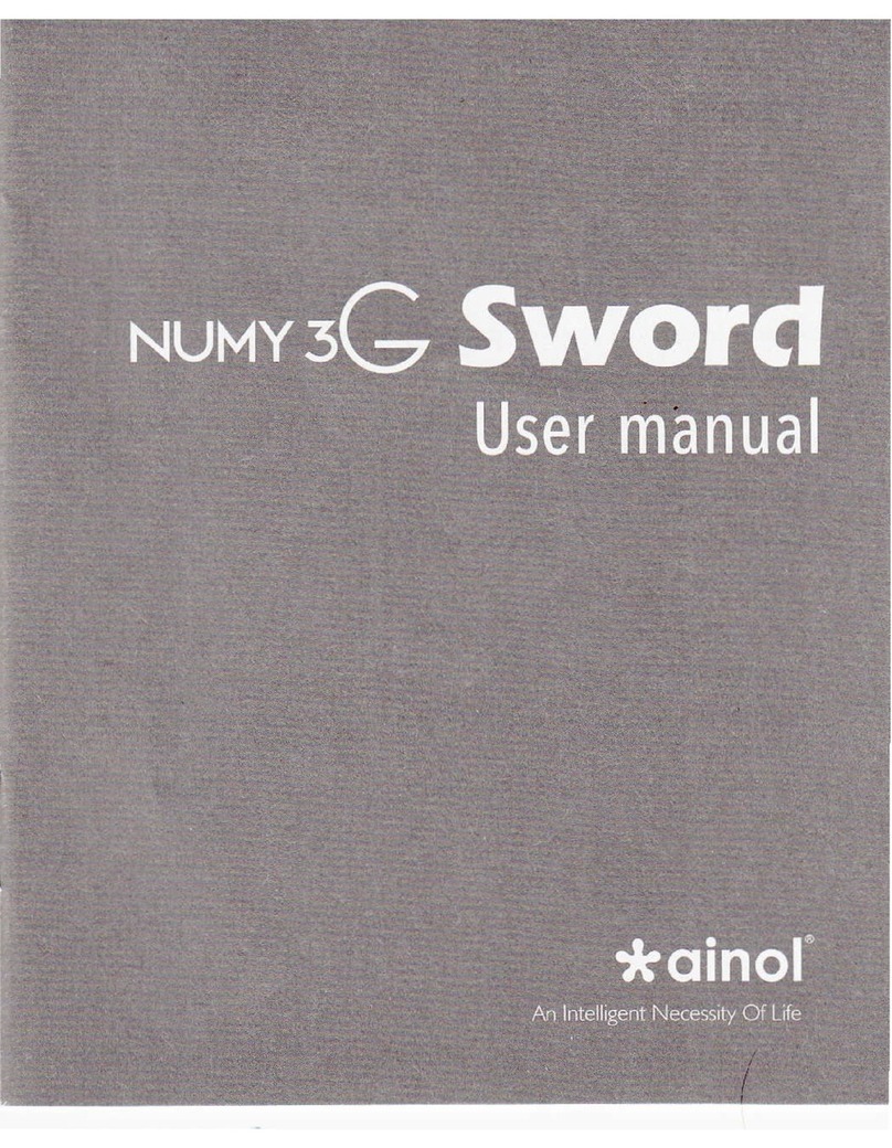 NUMY 3G SWORD Manuel utilisateur