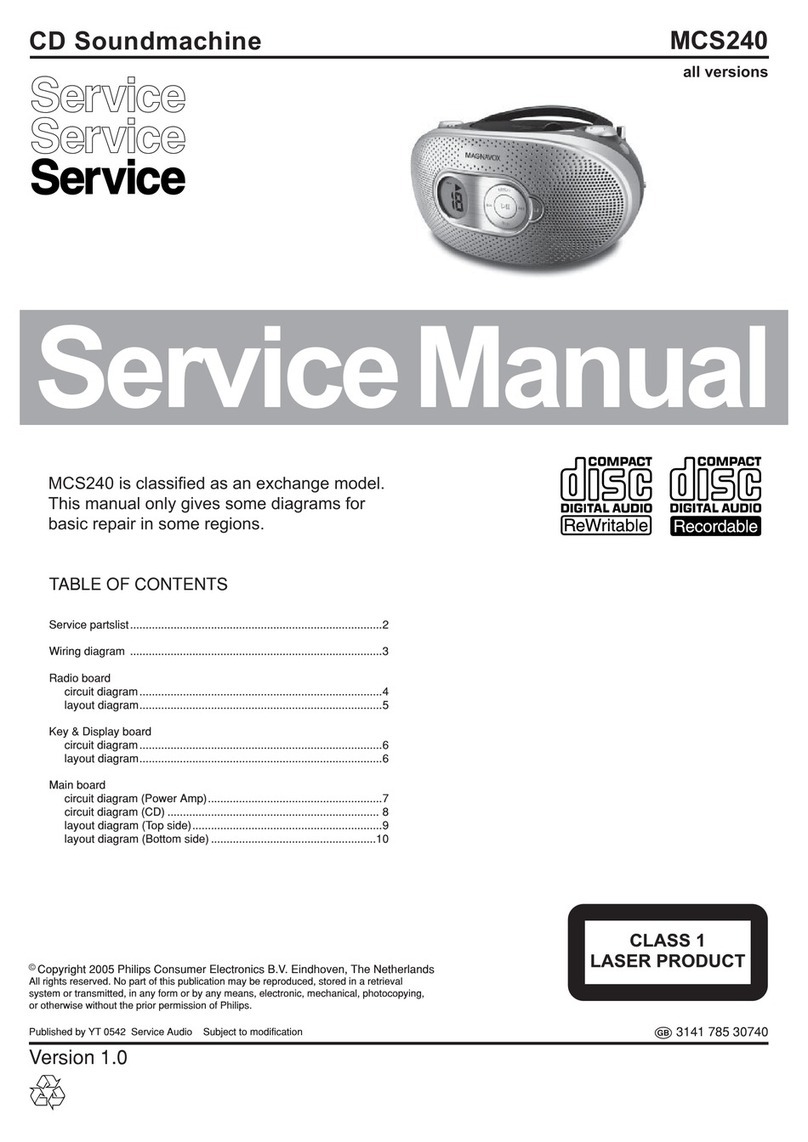 Philips MCS240 Manuel utilisateur