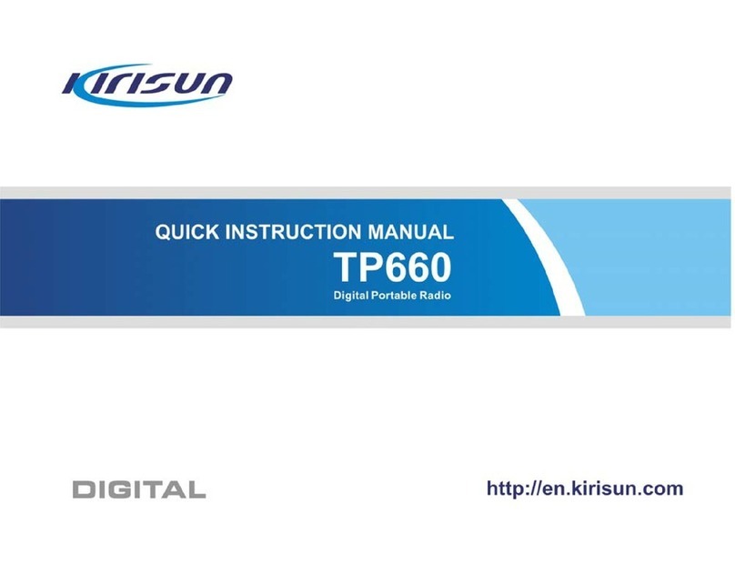 Kirisun TP660 Manuel utilisateur Kirisun TP660 Manuel utilisateur