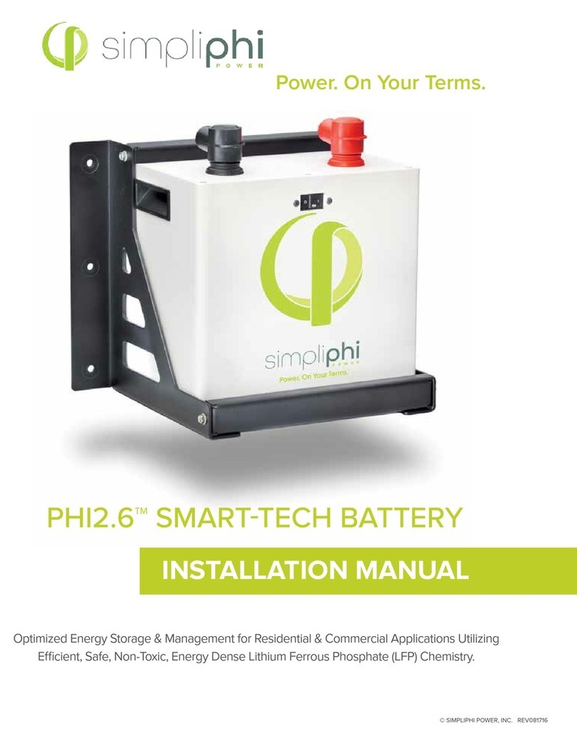 SimpliPhi PHI2.6 Manuel utilisateur